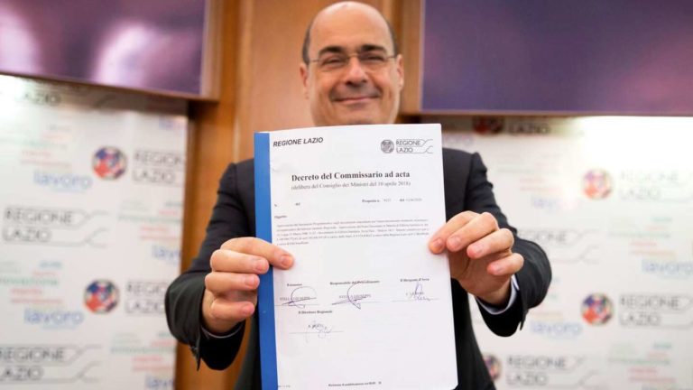 nicola-zingaretti-regione-lazio-decreto-sanita